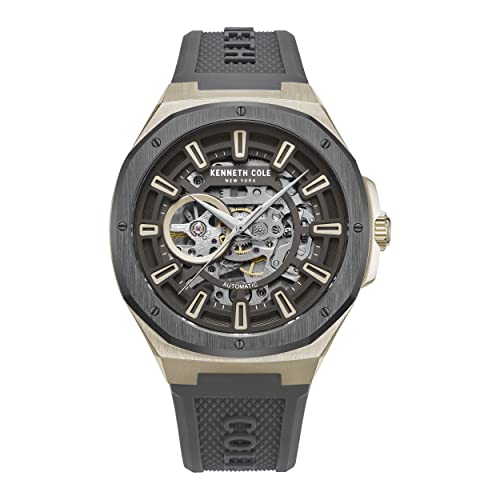 Kenneth Cole New York Men's 43.5mm Skeleton Automatic Watch (Model: KCWGR2217303)