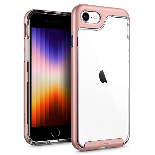 Caseology Skyfall for iPhone SE Case 2022 for iPhone SE Case (2020) for iPhone 8 Case (2017) for iPhone 7 Case (2016) - Rose Gold