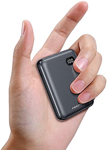 AINOPE Portable Charger The Smallest 10000mAh Power Bank USB C Mini Portable Charger PD 20W Fast Charge Portable Battery Charger Tri-Output Phone Charger for iPhone 15 Pro Max 14 iPad Samsung