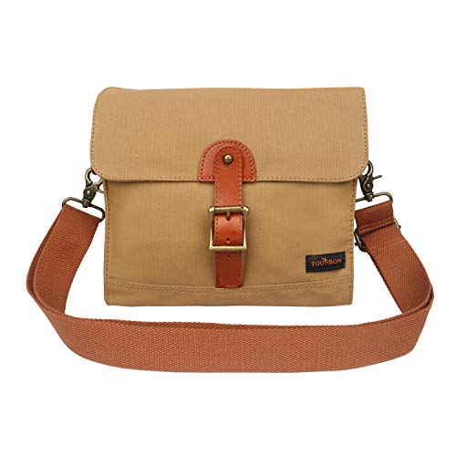 TOURBON Canvas Bicycle Bag Shoulder Messenger Local Bicycle Handlebar