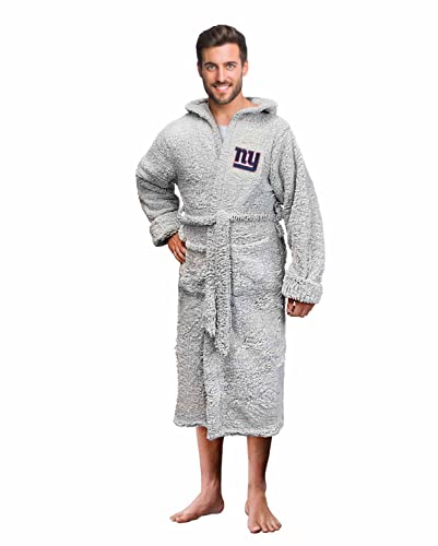 Northwest NFL Plush Hooded Robe with Pockets - 100% Polyester Sherpa Blend - Unisex- Relaxation and Style with Game Day Flair