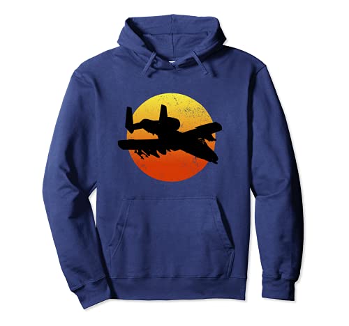 A-10 Warthog Silhouette Sunset Thunderbird Tank Buster A10 Pullover Hoodie