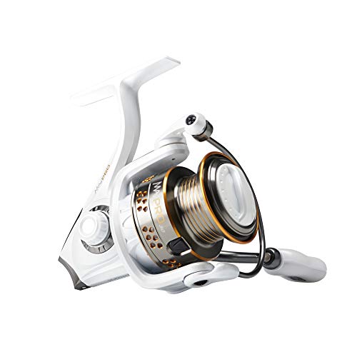 Abu Garcia Max Pro Spinning Reel, Size 30 (1523232), Right/Left Handle Position, Graphite Body, Corrosion-Resistant, Machined Aluminum Spool, Felt Front Drag,Grey