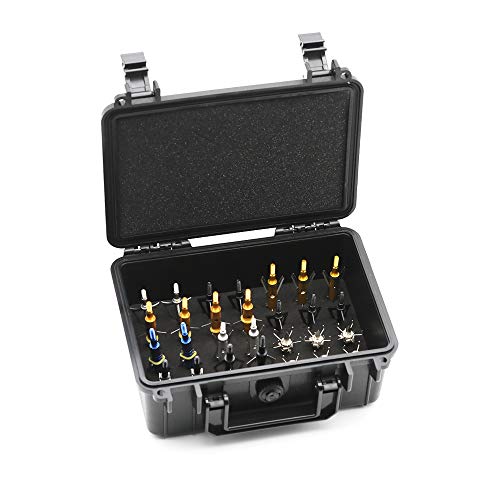 HUNTCOOL Archery Broadhead Case Hunting Accessory ABS Waterproof Ammo Storage Box Holds 28 Broadheads (Case Only)