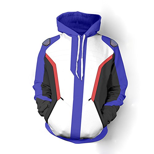 Rulercosplay Fashion Hoodie Soldier Design Blue Hoodie Cosplay Costume