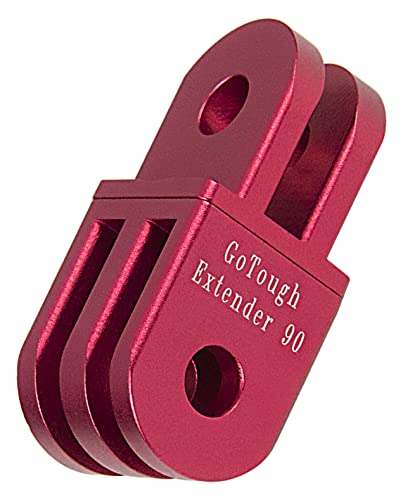 Fotodiox GoTough Red 90 Degree Extender Arm – Metal Extension Arm with 90 Degree Turn Compatible with GoPro HERO3, HERO3+, HERO4, HERO5, HERO6, HERO7 2-Prong Mounting System Pro