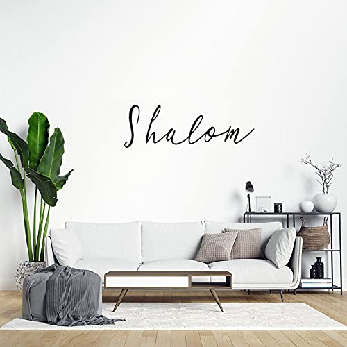 godblessign Shalom Decal, Wall Decal, Decor for Home Bedroom Kitchen, Removable Vinyl Sticker for Anniversary Holiday Housewarming,28'