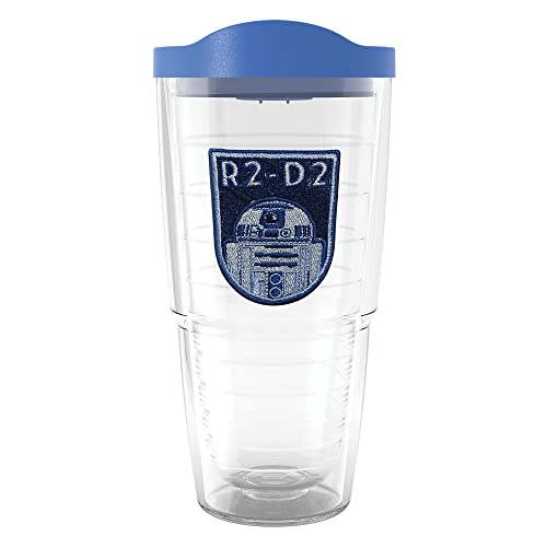 Tervis Star Wars - R2D2 Made in USA Double Walled Insulated Tumbler Travel Cup Keeps Drinks Cold & Hot, 24oz, R2D2