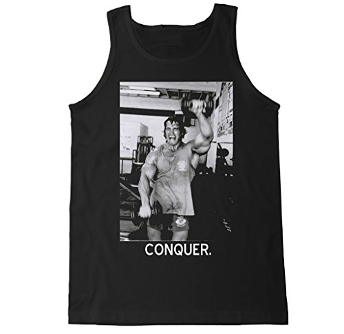 FTD Apparel Men's Arnold Conquer Tank Top - Large Black