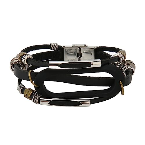 Mi Band 7 Strap Vintage Leather Metal Silicone Bracelet, Perfect Fit, Easy Installation, Unisex, Great Gift with Firm Fixing and Comfortable Wearing Experience
