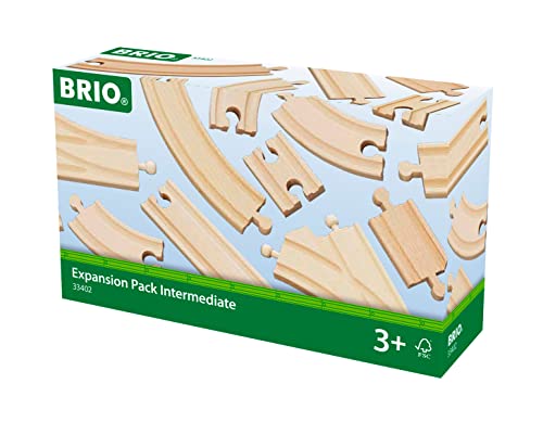 BRIO World 33402 Expansion Pack Intermediate - Wooden Train Set for Kids | Enhances Creativity | Compatible with All BRIO Train Sets | FSC Certified | Ideal for Ages 3 and Up