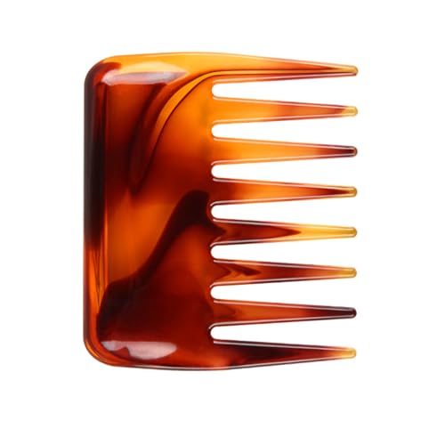 Mini Wide Tooth Comb,Small Travel Purse Hair Detangling Comb Beard Comb for Curly Wavy Hair Portable Care Comb Shower Comb Travel Combs for Men Women - Best Styling Comb for Wet,Dry,Long Hair (Brown)