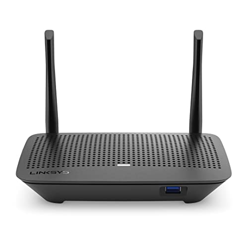 Linksys Max-Stream WiFi 5 Router, Dual-Band, 1,000 Sq. ft Coverage, with Parent Control, Up to 10+ Devices, Speeds up to (AC1200) 1.2Gbps - EA6350-4B