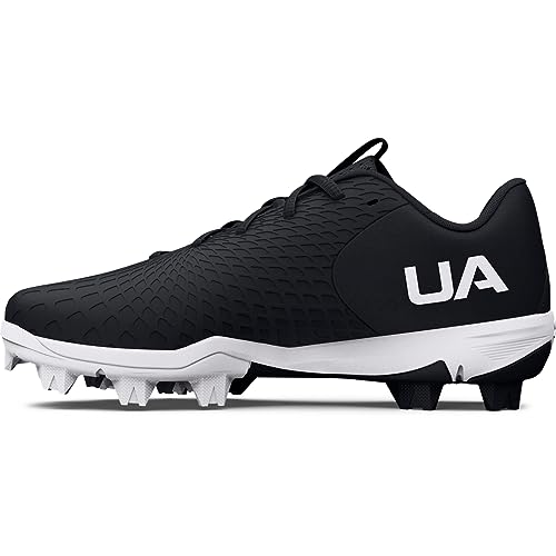 Under Armour Women's Glyde 2.0 RM Softball Shoe, (001) Black/Black/White, 8.5