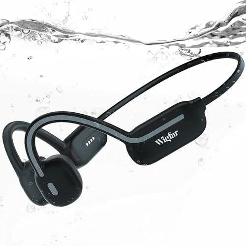 Wigfar Bone Conduction Headphones,Swimming Headphones IPX8 Waterproof,Built-in MP3 Mode and 32GB Memory Card,Waterproof Headphones for Swimming Suitable for Swimming,Running and Daily Use