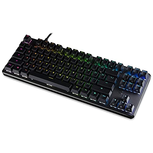 TECWARE Phantom+ 87 Key Mechanical Keyboard, RGB led, Wraith Orange Switch