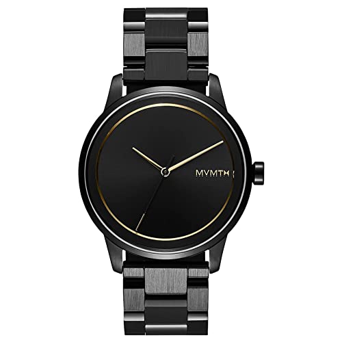 MVMT Profile Unisex Minimalist 44 MM Analog Blaze Black Watch