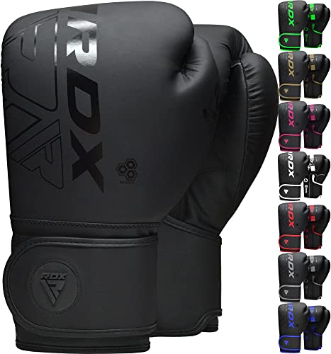 RDX Kids Boxing Gloves Sparring and Muay Thai Maya Hide Leather, Kara Patent Pending Junior Training Mitt for Kickboxing, Punching Bag, Focus Pads, MMA, Thai Pad, Double End Ball Punching Gloves