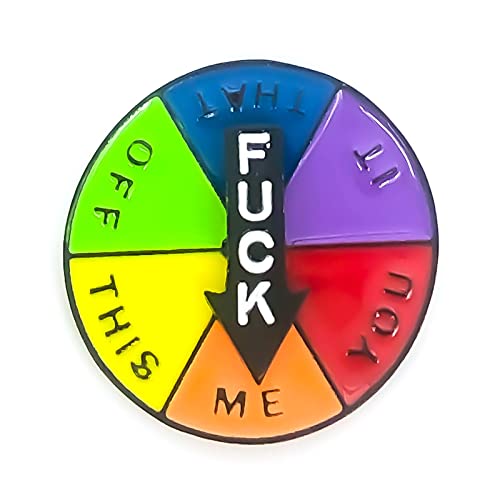 Lucky Wheel Pin - Rotatable Arrows Pins - Fun Series - Enamel Lapel Pin - Plated Badge for Clothing, Bags, and Lanyards