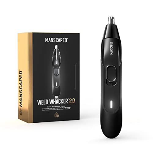 MANSCAPED The Weed Whacker 2.0 Electric Nose & Ear Hair Trimmer – 7,000 RPM Precision Tool with Rechargeable Battery, Wet/Dry, Easy to Clean, Improved Stainless Steel Replaceable Blade