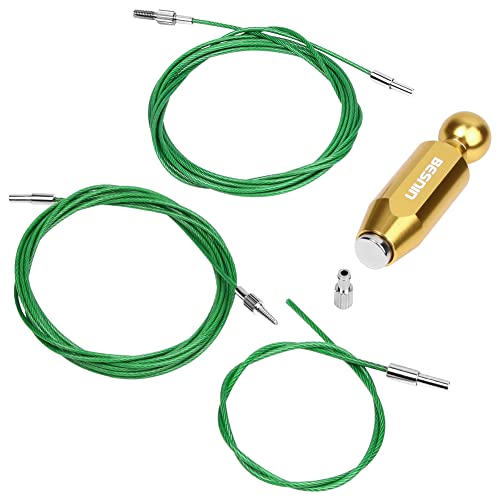 BESNIN Bike Cable Routing Tool Park Tool Internal Cable Routing Kit Bike Frame Cable Guide for DI2 Tube/Inner Cable/Brake Tube Cable Routing Kit Gold