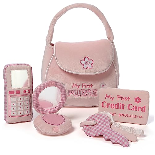 GUND Baby My First Purse Stuffed Plush Playset, 8', 5 Pieces