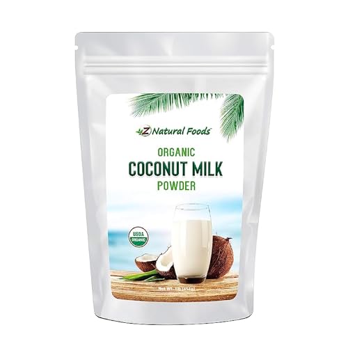 Z Natural Foods Coconut Milk Powder, 100% Powdered Milk, Non-GMO, Gluten-Free, Kosher-Certified, Organic Coconut Milk Powder, 1 lb