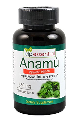 ELP ESSENTIAL Anamu 100 Capsules 550 mg Petiveria Allicea