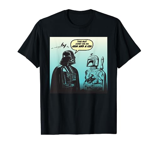 Star Wars Funny Darth Vader and Boba Fett Comic T-Shirt