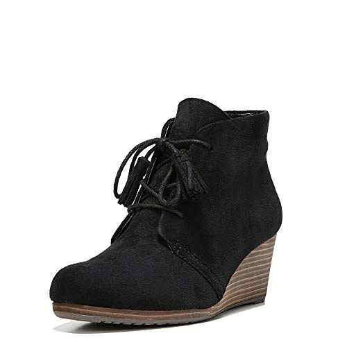 Dr. Scholl's Shoes Women's Dakota Boot, Black Microfiber Suede, 9 M US