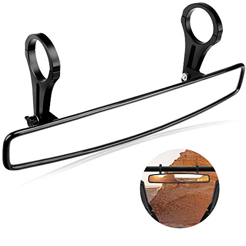 UTV RearView Mirror, ISSYAUTO 15' Ultra Clear SXS UTV Mirror with 1.75' Clamps and Convex Design Compatible with Polaris RZR 800 900 1000 Turbo PRO XP, Pioneer 1000, Arctic Cat Wildcat(2023+)