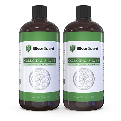 **Enhanced Colloidal Silver Liquid – Ultimate Immune Support Supplement | Immunity Boost & Immune Booster for Adults | Silver Water Solution for Immune Defense | 30 PPM Structured Silver | 2 Pack**