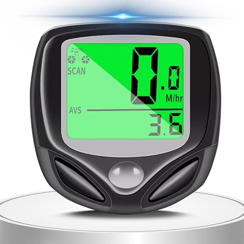 Bicycle Speedometer & Wireless Odometer for Bicycle Cycle Bike Computer with LCD Display & Multi-Functions