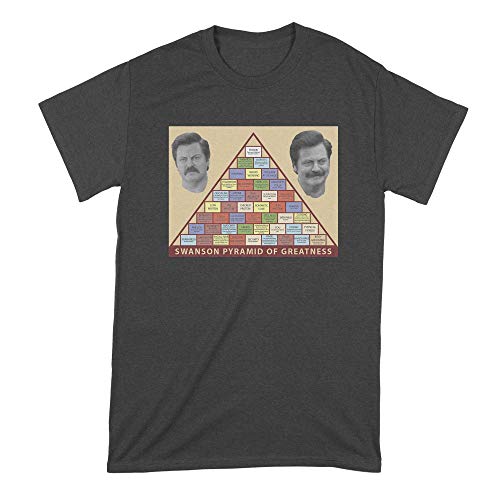 Ron Swanson Pyramid of Greatness Tshirt Ron Swanson Shirt Black