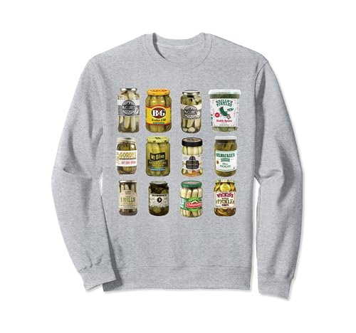 Vintage Canned Pickles Lover Funny Trendy Women Men Sweatshirt