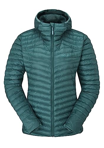 RAB Women's Cirrus Flex 2.0 Synthetic Insulated Hoody for Hiking, Climbing, & Skiing - Eucalyptus - Small