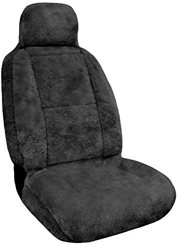 Eurow Sheepskin Seat Cover, 56 by 23 Inches, Gray