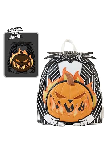 Loungefly Nightmare Before Christmas Jack Pumpkin Head Double Strap Mini Backpack