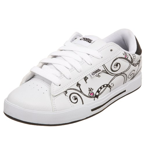 Osiris Women's Serve Skate Shoe,White/Owls/KellyMurray,5.5 M