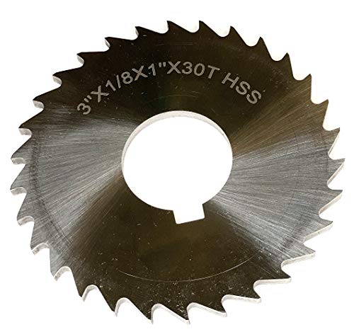 HHIP 5071-4208 3 x 1/8 x 1' High Speed Steel Plain Slitting Saw