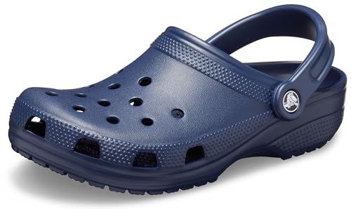 Crocs Unisex-Adult Classic Clogs (Best Sellers), Navy, 12 Women/10 Men