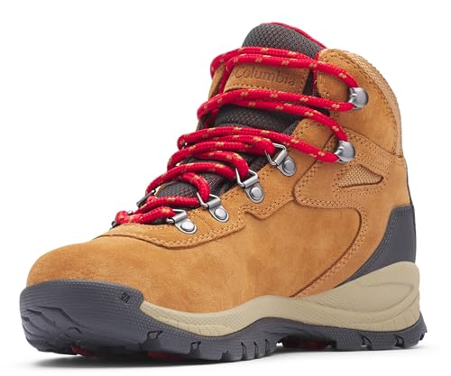 Columbia Women's Newton Ridge Plus Waterproof Amped, Elk/Mountain Red, 8 M US