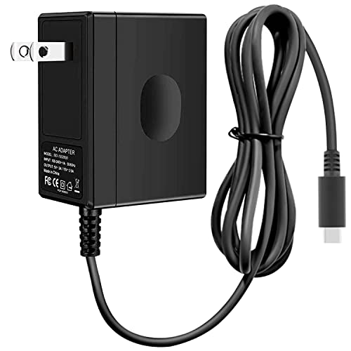 Fast Charger for Nintendo Switch, USB C Type C Power Adapter Compatible with Nintendo Switch/Switch Lite/Switch OLED/Switch Dock, 15V/2.6A Supports TV Mode and Dock Station1