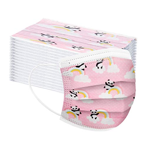 Jiaolun Cute kids face mask,cartoon animals Child Masks, 3 Ply Protective Earloop Disposable Masks for Dust Air Pollution ( 50 Pcs )