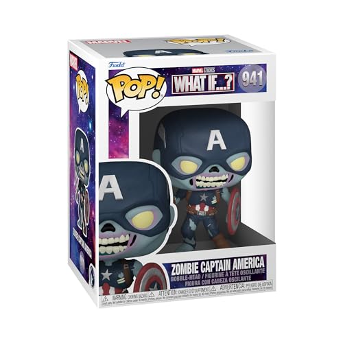 Funko Pop! Marvel: What If? - Zombie Captain America Vinyl Bobblehead