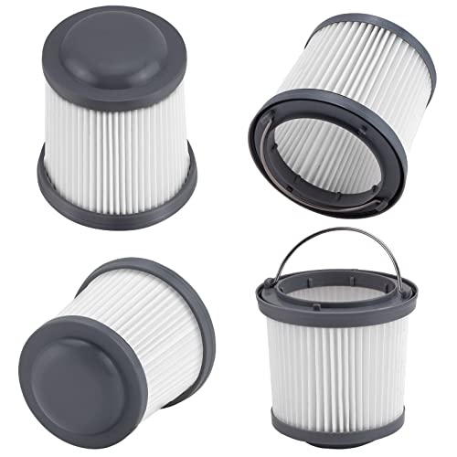 Pvf110 Replacement Filter for Black and Decker Cordless Pivot Vac Bdh2000pl, Phv1810 and Bdh2020fl, Bdh2020flfh, Bdh1620flfh Flex Hand Vacuum, Part #90552393, 4 Pack