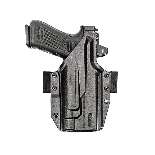 Glock 17/19/44/45/47 Gen 3-5 & 22/23 Gen 3-4 w/Streamlight TLR1 OWB Holster - USA Made - Total Eclipse OWB Holster - Outside Waistband Carry (Ambidextrous) - by Blade-Tech Holsters