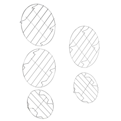 Mobestech 1 Set Stainless Steel Steam Rack Cookie Cooling Racks Cooling Barbecue Rack Cake Cooling Racks Steaming Grilling Rack Cooking Steam Racks Grill Pan Grate Wire Cooling Rack Bold