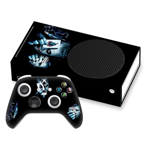 Head Case Designs Officially Licensed The Dark Knight Joker Card Key Art Vinyl Sticker Gaming Skin Decal Cover Compatible with Xbox Series S Console and Controller Bundle
