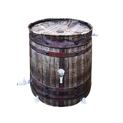 KMJETNIVY Rain Barrel 100G Anti-Collapse Collapsible Rainwater Collection System,Portable Water Storage Tank,Garden Water Catcher